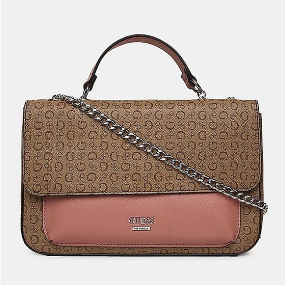NWOT GUESS PRINTED SADLER BAG